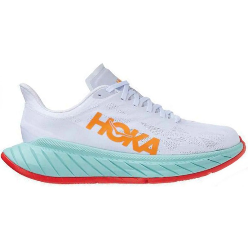 Hoka Carbon X2 White Blazing Orange Hoka Carbon X2 White Blazing Orange