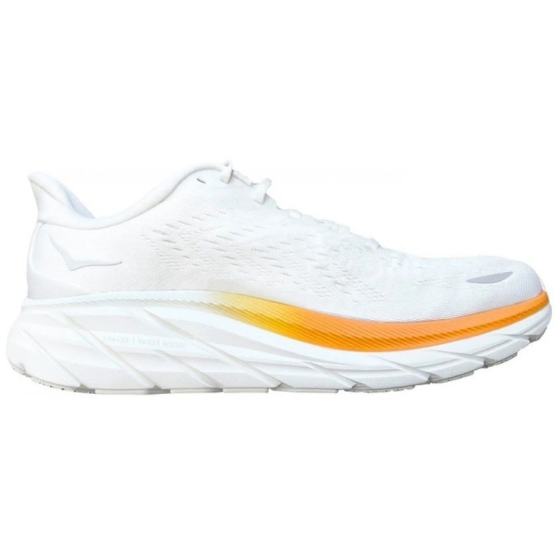 Hoka Clifton 8 Blazing Orange Bright White Hoka Clifton 8 Blazing Orange Bright White